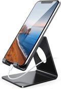 Lamicall Cell Phone Stand, Phone Dock: Cradle, Holder, Stand for Office Desk - Black by Lamicall