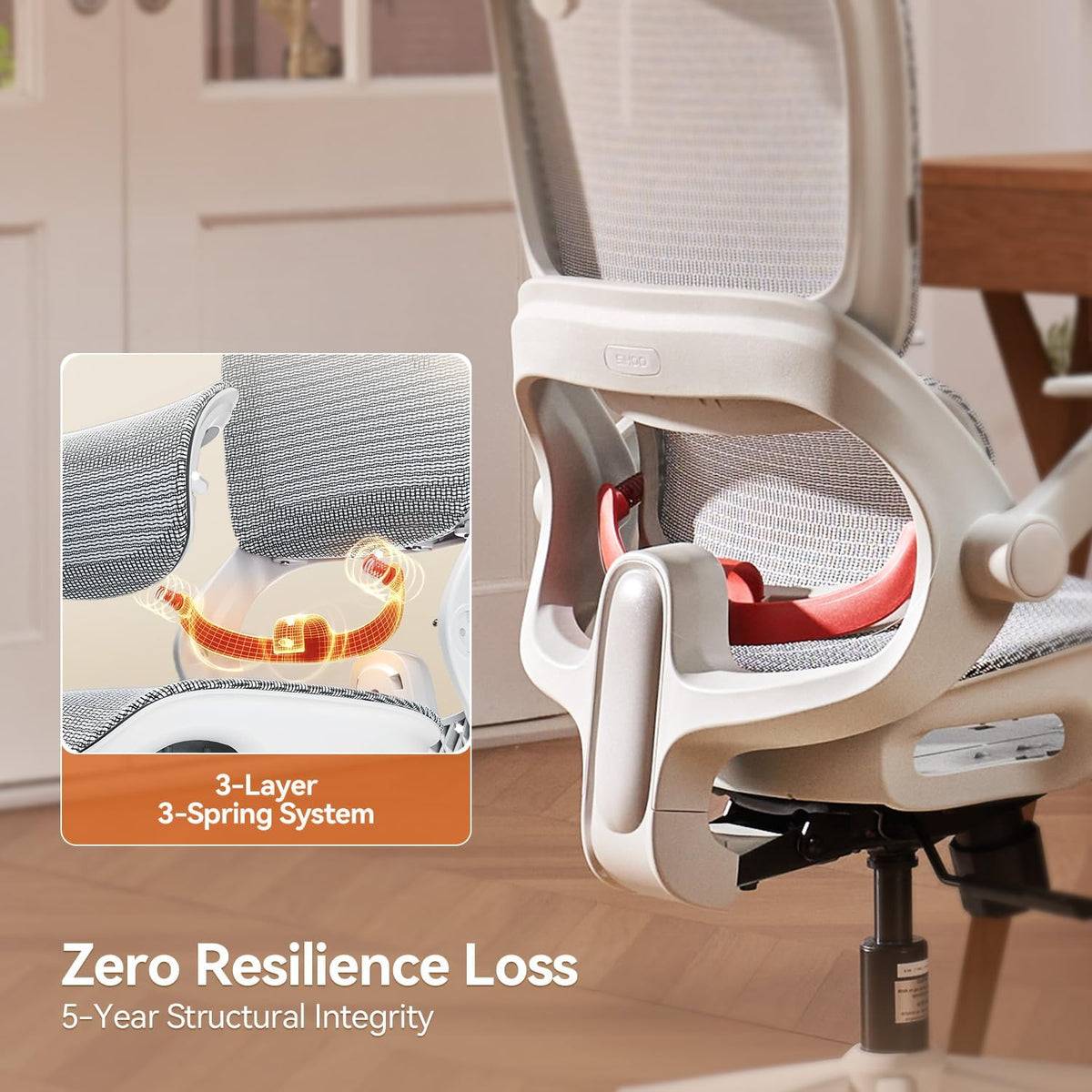 SIHOO B100 Mesh Ergonomic Office Chair with Adaptive Lumbar Support - Image 5