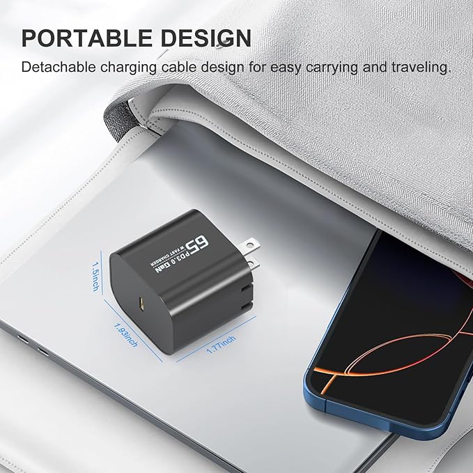65W USB C Surface Pro Charger Compatible with Surface Pro 3/4/5/6/7/8/9/10/X/11/12,Surface Book1/2/3,Power Adapter Compatible with Microsoft Surface Laptop/Tablet,Support 44W 36W - Image 4