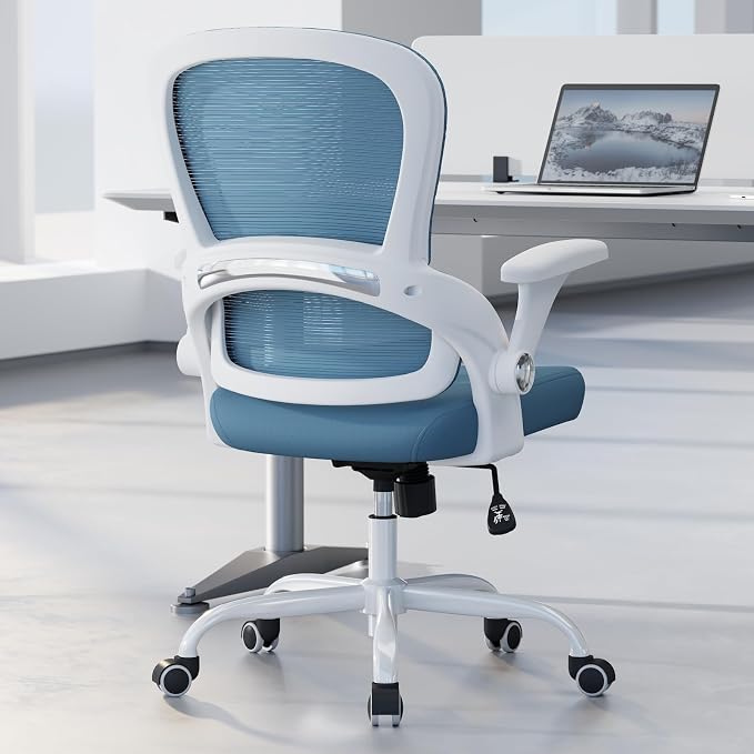 TRALT Office Chair - Ergonomic Office Chair with Back Support for Adults | Home Office Desk Chair with Lumbar Support - Ergonomic Mesh Chairs 330 lb Wide Seat for Work, Study, Office, Gaming(Blue) by TRALT