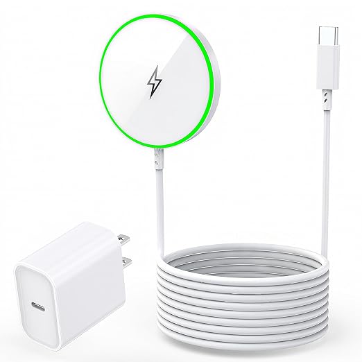 Magnetic Wireless Charger for iPhone 17 with LED Light,10FT Long Mag-Safe Charger Magnetic Charging Pad with USB C PD Adapter Fast Charging for iPhone 17/17 Air/17 Pro Max/Pro/16/15/14/13/12,AirPods by DreemTeam
