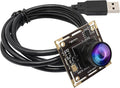 ELP H.264 1080P USB Camera Module with Microphone Wide Angle Fisheye Webcam | 170degree FHD PC Camera for Computer, UVC USB2.0 Lightburn Camera for Laser, Home Security, Embedded Machine Vision, Robotics by ELP
