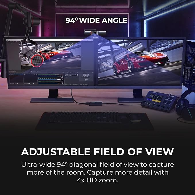 AVerMedia 4K webcam for PC, Gaming Camera for Streaming, Video Calls, Built-in Mic, Privacy Cover, for Teams, Google Meet, Zoom, OBS and more, for PC/Mac - PW513 Live Streamer CAM - Image 5