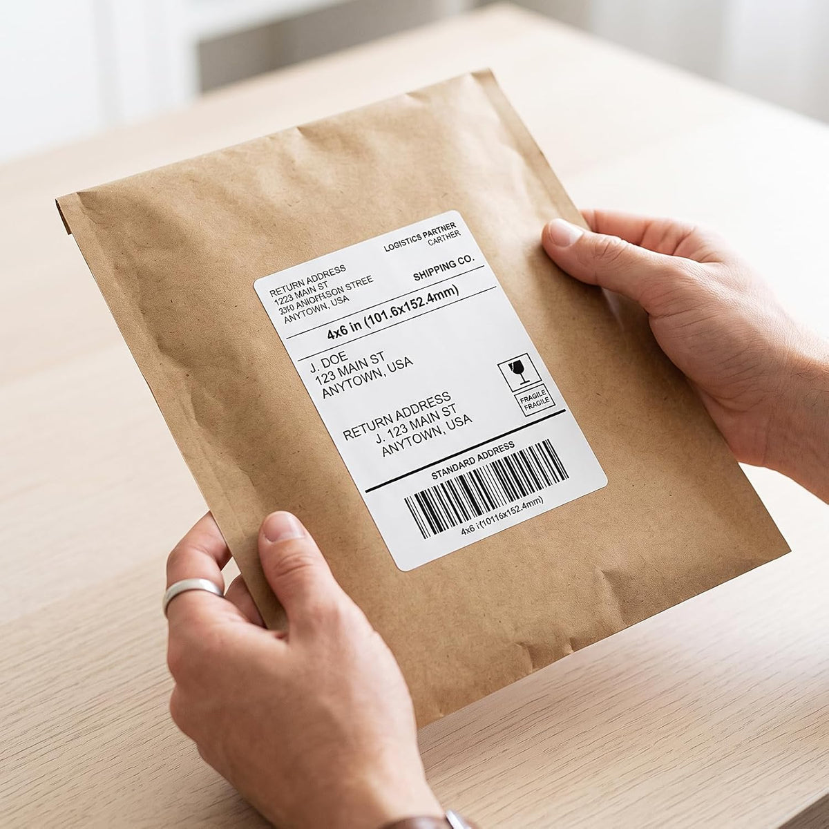 HORLIMER 4x6 Thermal Labels, 2500 Pcs Shipping Paper Labels in 5 Stacks - Image 4