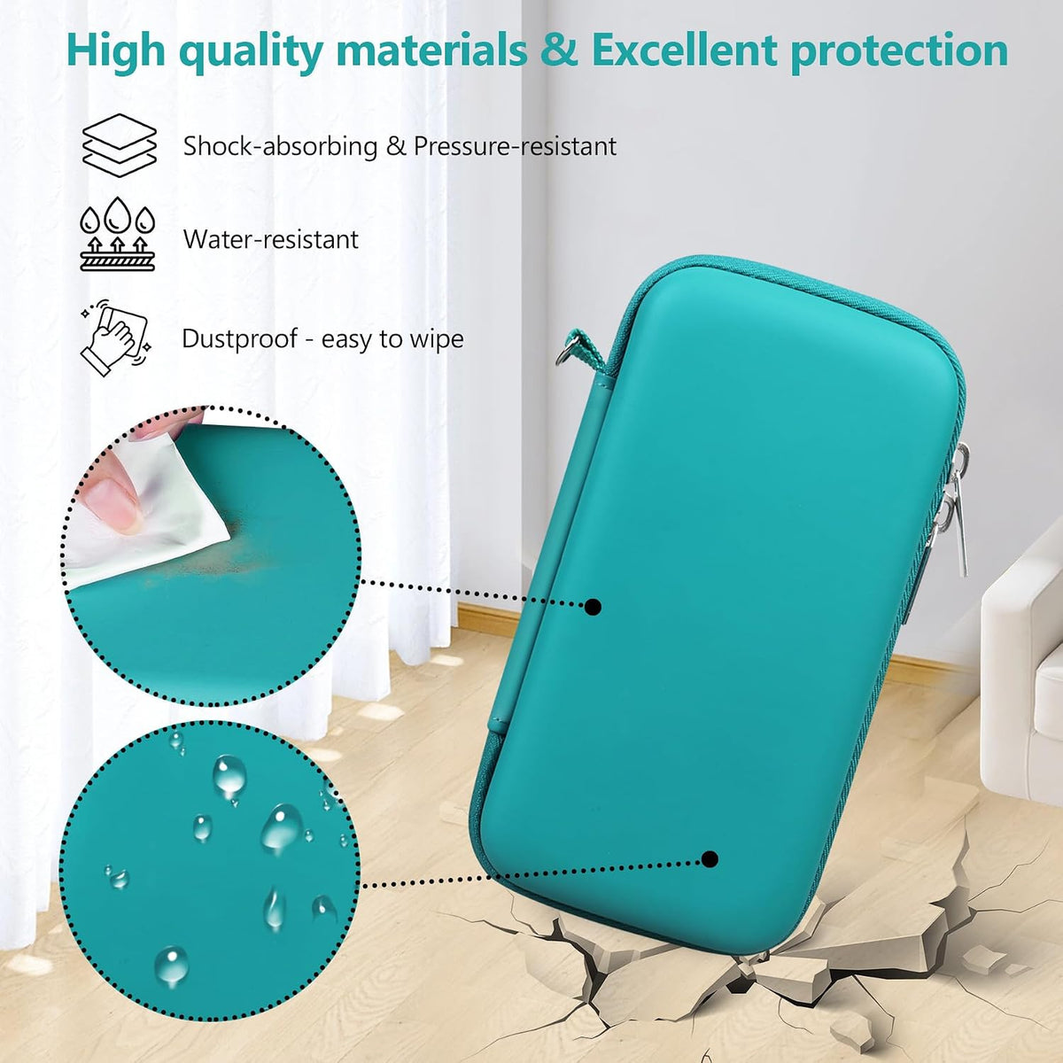 Supmay Carrying Case Compatible with WELLST-G Handheld Game for Kids, Green - Image 5