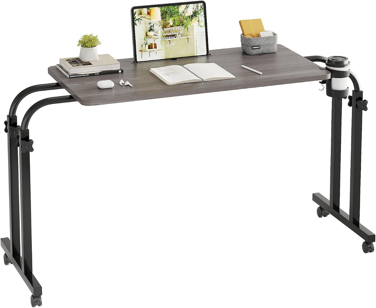 Recliner Table, Overbed Table, Wheelchair Table with Cup Holder - Image 3