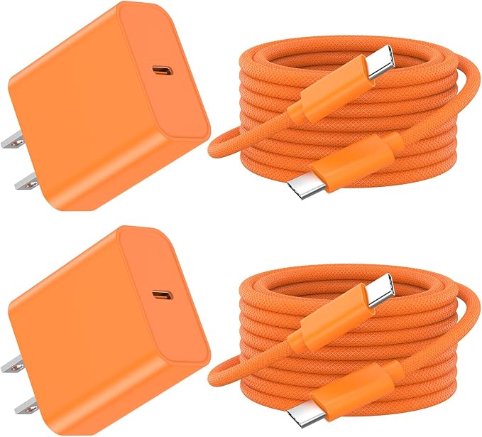 iPhone 17 16 15 Charger Fast Charging 10FT, 20W USB C Charger Block & Cable | 2Pack [Apple MFi Certified] 20W Type C Charger & 10FT Long Type C Charging Cord for iPhone 17/17 Pro/17 Pro Max/16 15 Pro Max by MatsushoUSBCCharger