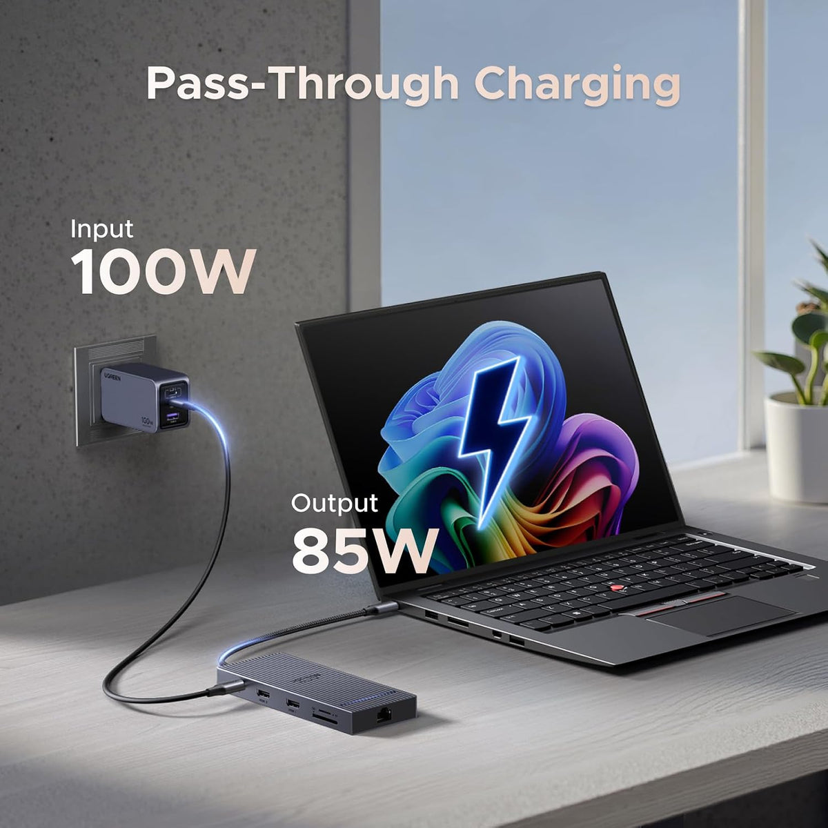UGREEN USB C Docking Station Dual Monitor 4K@60Hz, 10-in-1 Dock with 2xHDMI - Image 6