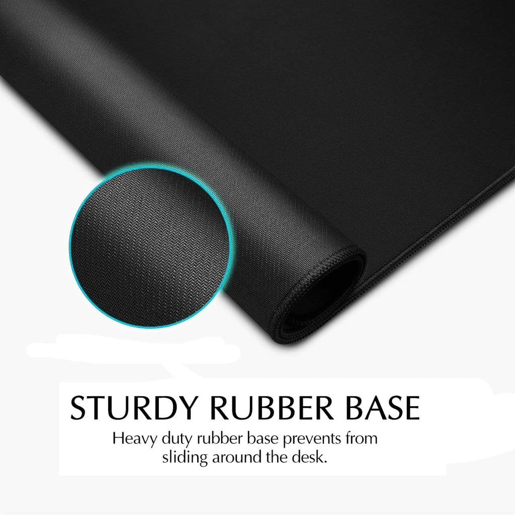 JIALONG Large Gaming Mouse Pad, XXL Desk Mousepad with Stitched Edges, Non-Slip Base Keyboard Pad for Gamer, Office & Home Classic Black - Image 4