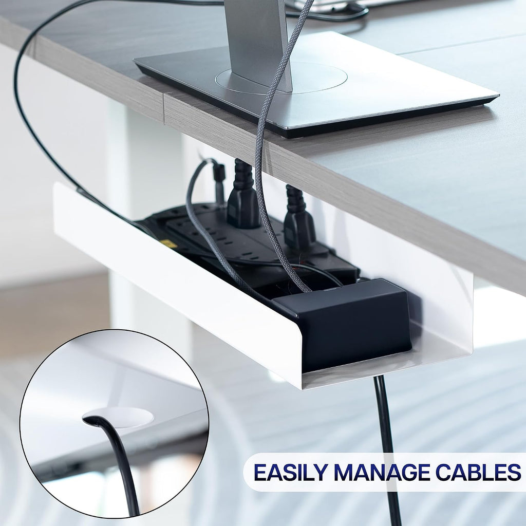 VIVO Extra Deep Under Desk Cable Management Tray, 17", Holds 11 lbs - Image 6