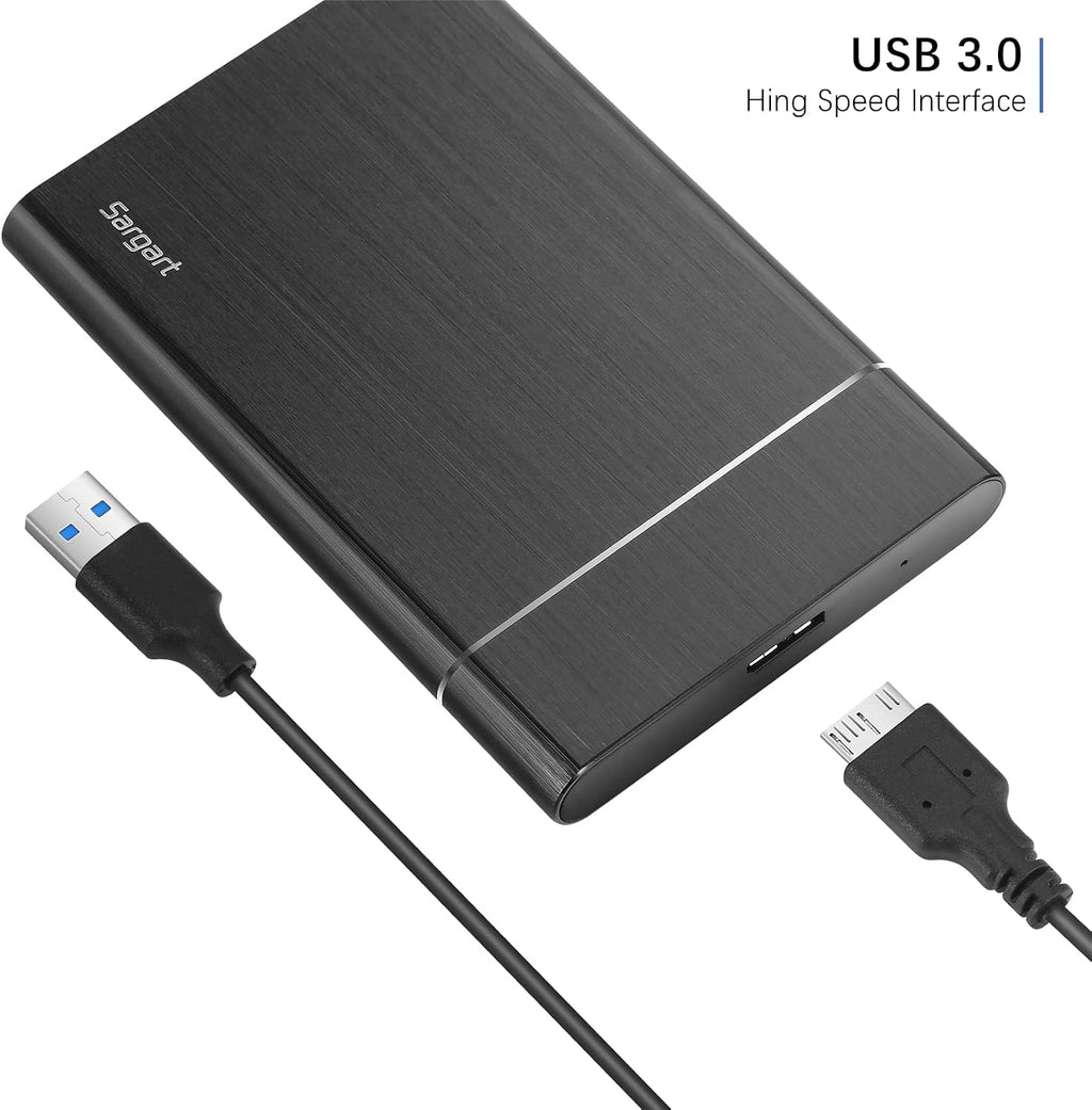 320GB Portable External Hard Drive USB3.0 Mobile HDD Storage for PC, Mac, Desktop, Laptop, Mac, Chromebook, Xbox One, Xbox 360, PS4 (Black) - Image 4