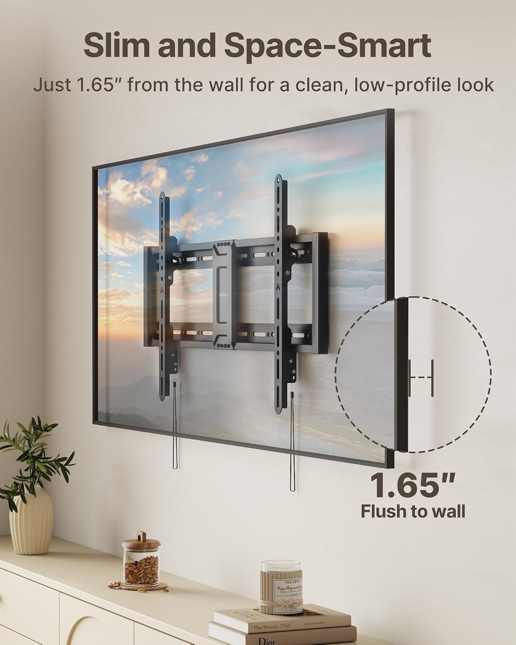 monTEK Heavy Duty Tilting TV Wall Mount for 43-95 Inch TVs, 200lbs Capacity - Image 6