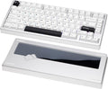 KEEBMONKEY WOBKEY Rainy 75 CNC Aluminum HMX/JWK/Cocoa Switches Triple-Mode Connectivity Mechanical Keyboard with Superior Acoustics, RGB/PP/Mirrored Glass/3500mAh/Violet Switch (Standard - Silver) by KEEBMONKEY