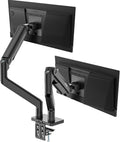 MSI MAG MT201D - Premium Heavy Duty Dual Monitor Stand Arms, 17-45" Support, VESA Compatible, Adjustable Spring Mount, 44 lbs per Screen, Clamp & Grommet, Quick Release Plate - Black by Unknown