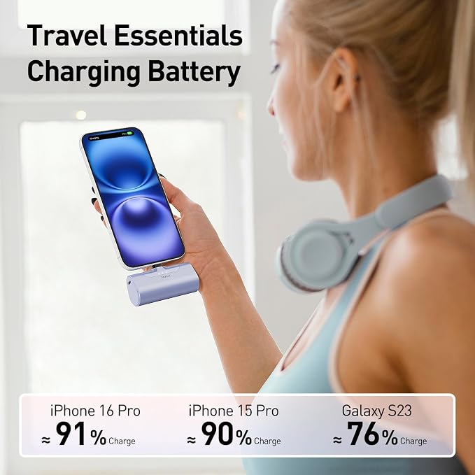 iWALK Portable Charger for iPhone 17/16/15 USB-C Small Power Bank 20W 4,500mAh Fast Charging Battery Pack Compatible with iPhone 15/16/17 Plus/17 Pro/17 Pro Max, Samsung Galaxy S25/S24/S23 Android - Image 5