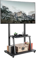 VIVO Mobile TV Cart with Dual Level Shelving for 42-100 in Screens by VIVO