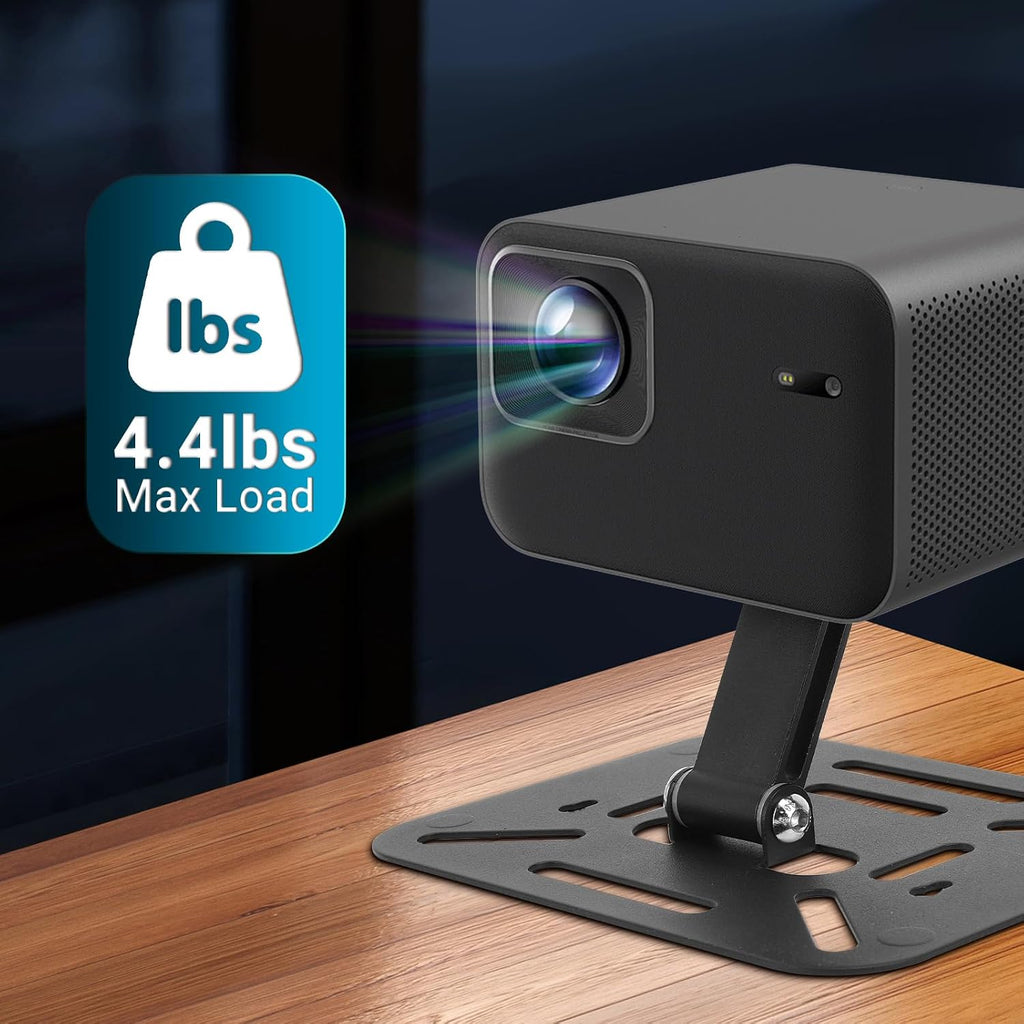 Projector Foldable Stand, Mini Ceiling Wall Projectors Black - Image 5