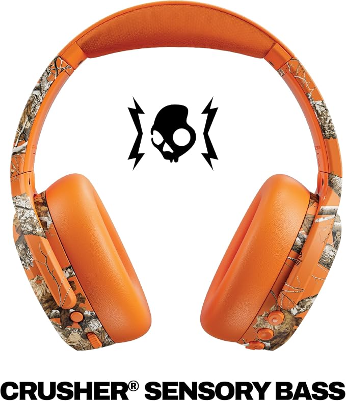 Skullcandy Crusher ANC 2 Wireless Headphones - Realtree Edge Colors Hazard | Multi-Sensory Crusher Bass, Over-Ear Fit, Noise Cancelling, 60 Hours Battery, Working Out, Gym, Travel, Study, Music, Gaming - Image 2