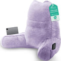 Sasttie Reading Pillow for Bed, Back Pillow for Sitting Up, Lavender | 23" Backrest Support Cushion for Couch, Sofa, and Floor, Dorm Essentials, OEKO-TEX, Adjustable Down Alternative Fill by SASTTIE