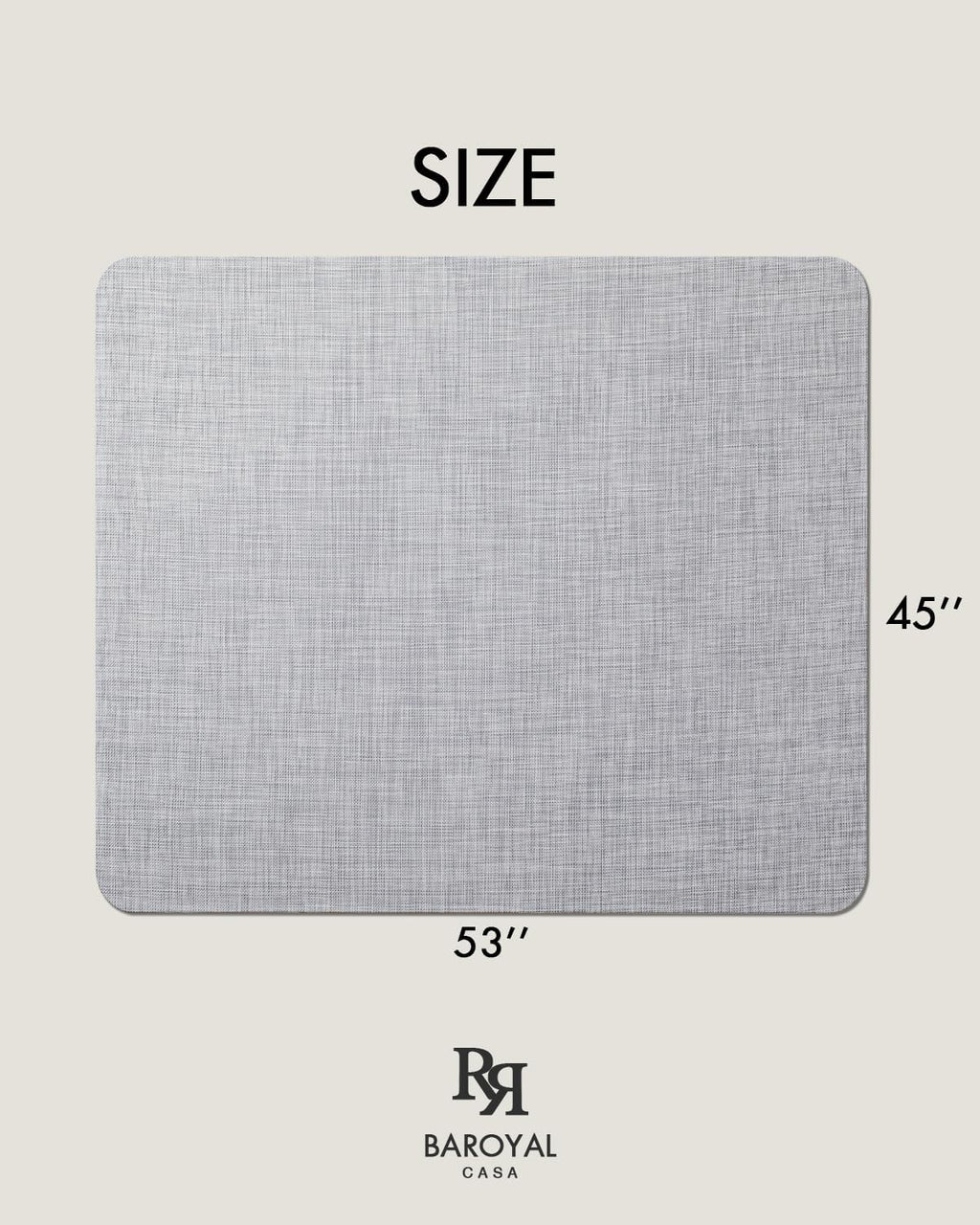 Baroyal Office Chair Mat for Hardwood Floor, Anti-Slip PVC, 45 x 53 Inch - Image 6