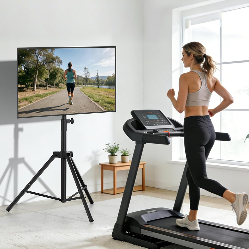 Tripod TV Stand,Outdoor TV Stand for 30-75 inch TVs, Black - Image 8