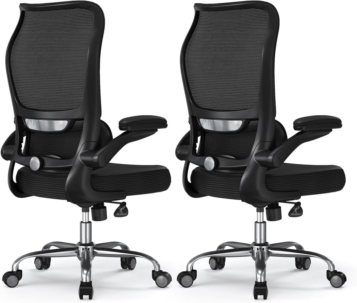 TRALT Office Chair Ergonomic Desk Chair with Lumbar Support Black, 2 by TRALT