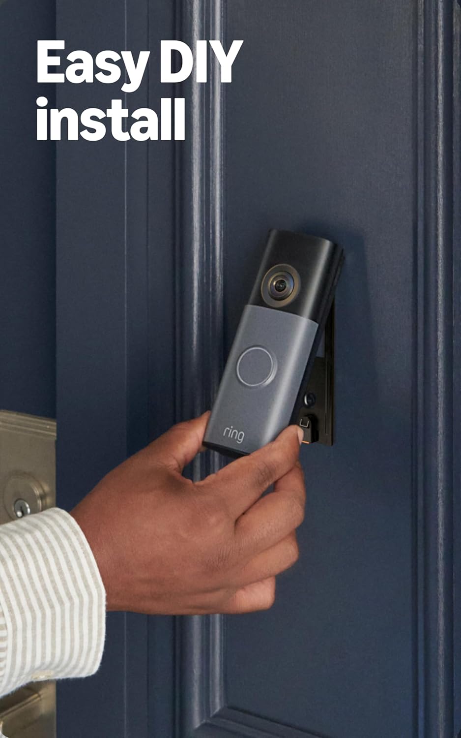 Ring Battery Doorbell 2K (newest model) Retinal 2K with wide-angle video, up to 6x Enhanced Zoom, Two-Way Talk, and Built-In Battery, 2-pack Matte Mocha - Image 6