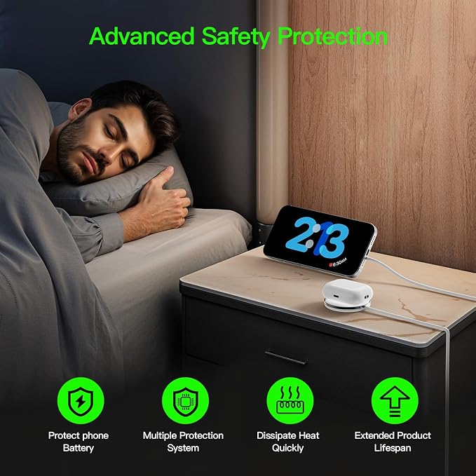 New for 15W MagSafe Charger: Magnetic Wireless Charging Pad for iPhone 17 16 15 14 13 12 Series AirPods 4-2 Pro, Strong Magnet, with PD20W Charging Block, Ultra-Thin Portable(2Pack 5FT) - Image 2