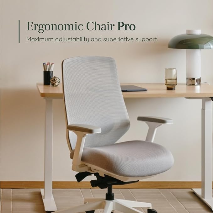 Branch Ergonomic Chair Pro, Mesh Office Chair with 14 Points of Adjustment | Height, Depth and Tilt Adjustable, 5D Armrests, Forward Tilt, Smooth Recline, and Lumbar Support, Spark - Image 5