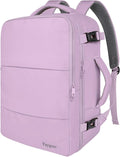 Taygeer Travel Backpack for Men Women, TSA Friendly Mochila for Business | Airline Approved Underseat Personal Item Bag with 17.3" Laptop Compartment, Carry On Bag for Weekend Hiking, Orchid Purple by Taygeer
