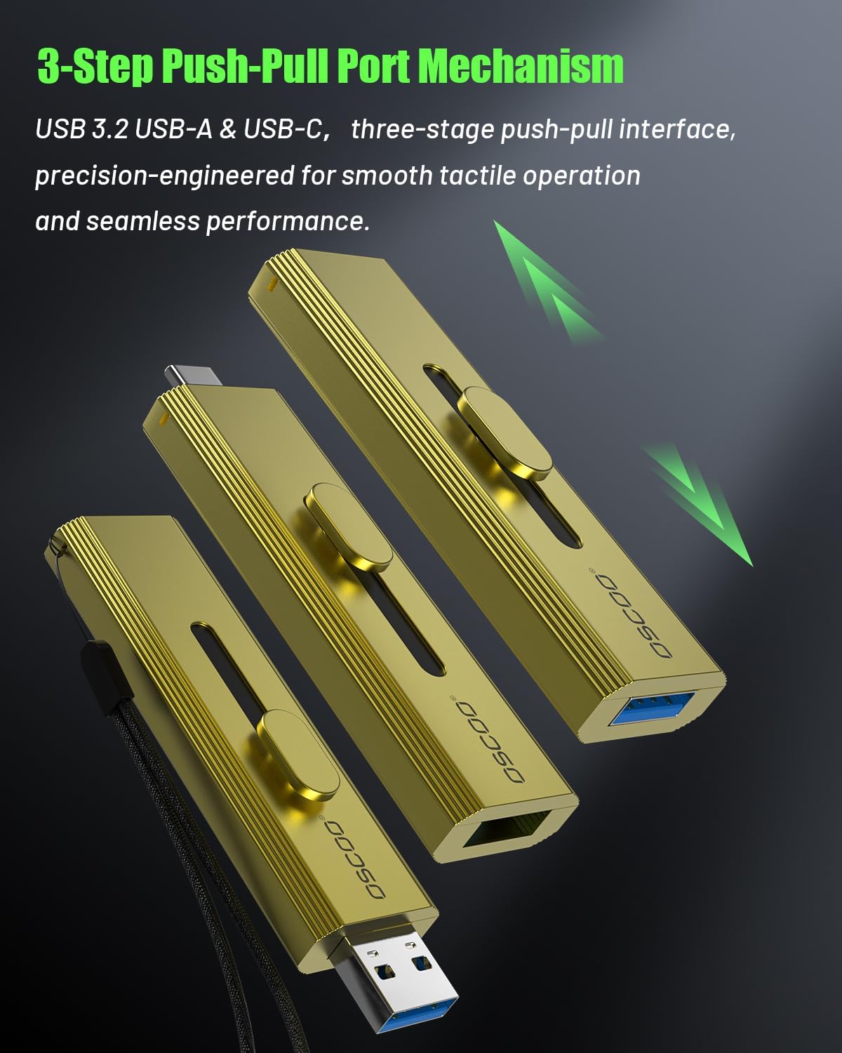 2TB External SSD Drive, USB3.2 USB C+A, Up to 1000MB/s - Image 4