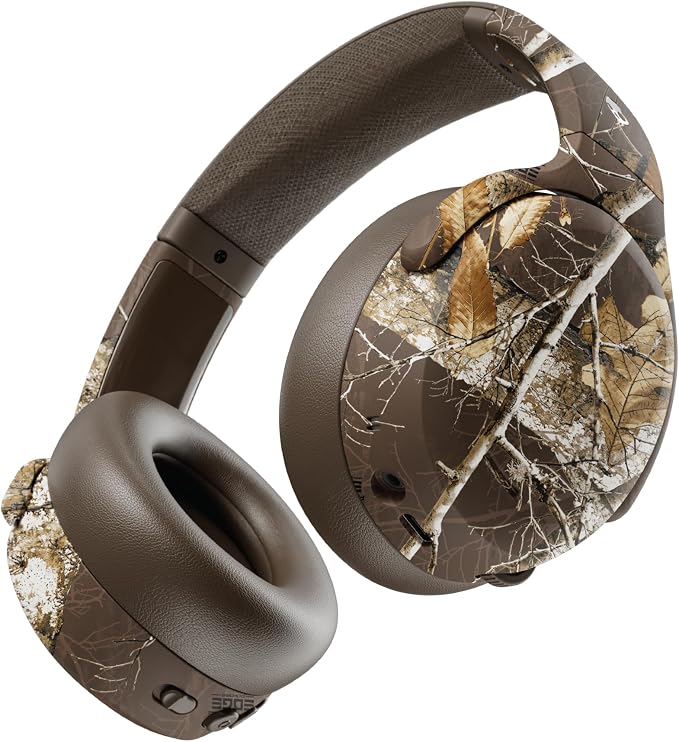 Skullcandy Crusher ANC 2 Headphones - Realtree Edge Colors Espresso | Multi-Sensory Crusher Bass, Over-Ear Fit, Noise Cancelling, 60 Hours Battery, Working Out, Gym, Travel, Study, Music, Gaming by Skullcandy