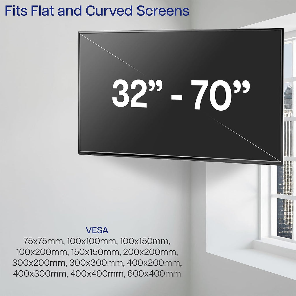 VIVO Corner TV Wall Mount for 37-70 in Screens, Max VESA 600x400mm - Image 5
