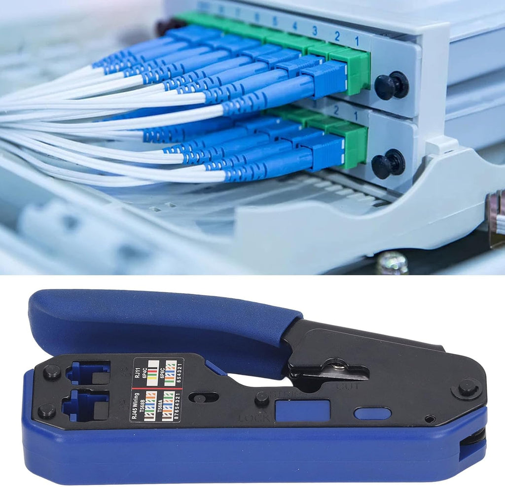 RJ45 Crimping Tool Kit, Alloy Steel 8P8C Jack Ethernet Crimper - Image 6