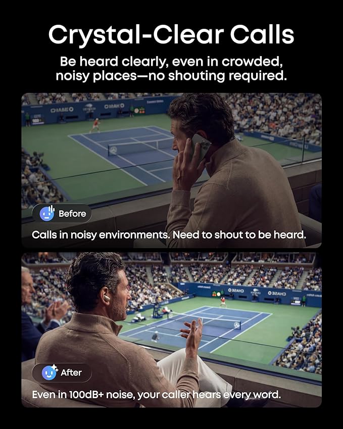 Soundcore Liberty 5 Pro Max by Anker Wireless Earbuds, AI Note-Taker | 120 free mins/mo, membership for more, ANC, Smart Case, 5-min charge for 4 hrs playtime, whisper-clear calls for meetings - Image 6