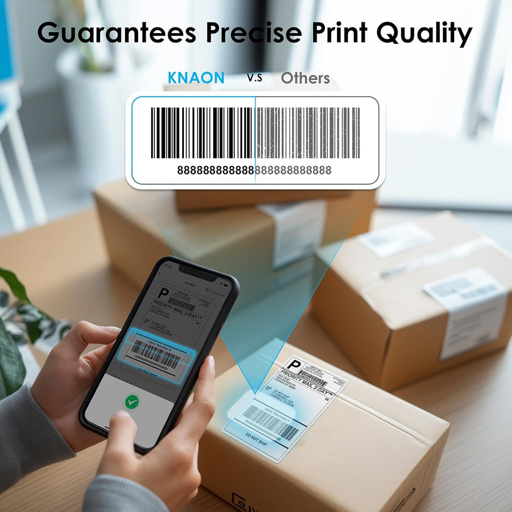 4x6 Thermal Shipping Labels - 500 Pack Fanfold, Direct Thermal Labels - Image 5