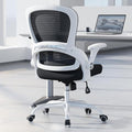 TRALT Office Chair - Ergonomic Office Chair with Back Support for Adults | Home Office Desk Chair with Lumbar Support - Ergonomic Mesh Chairs 330 lb Wide Seat for Work,Office, Gaming(White Black) by TRALT