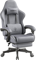 Dowinx Gaming Chair Fabric Big and Tall with Pocket Spring Cushion, Massage Game Chair Cloth with Headrest, Ergonomic Computer Chair with Footrest 350LBS by Dowinx