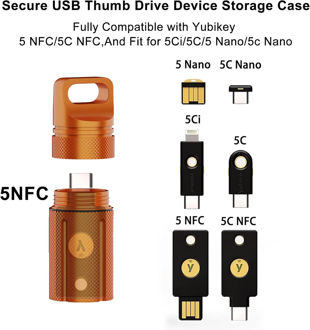 Secure Protector Case,Fully Compatible with YubiKey 5/5C NFC - Image 2