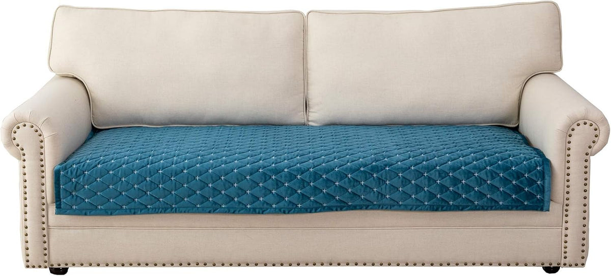 Velvet Sectional Couch Covers for Dogs,Blue,1PC,43''x63'' by Eismodra