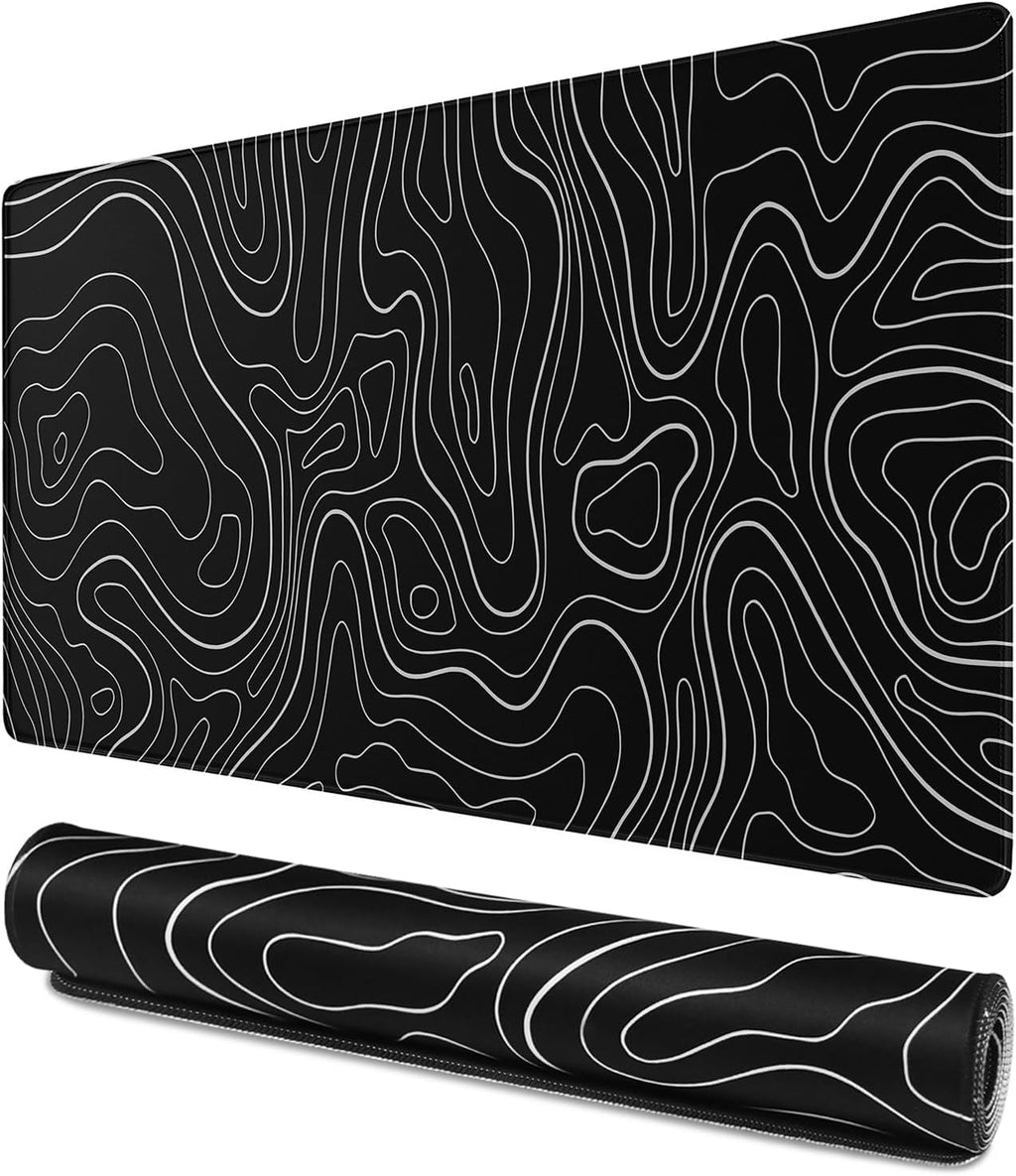 Large Gaming Mouse Pad, Water Resist Fabric XXL Extended Mousepad by LMICRD
