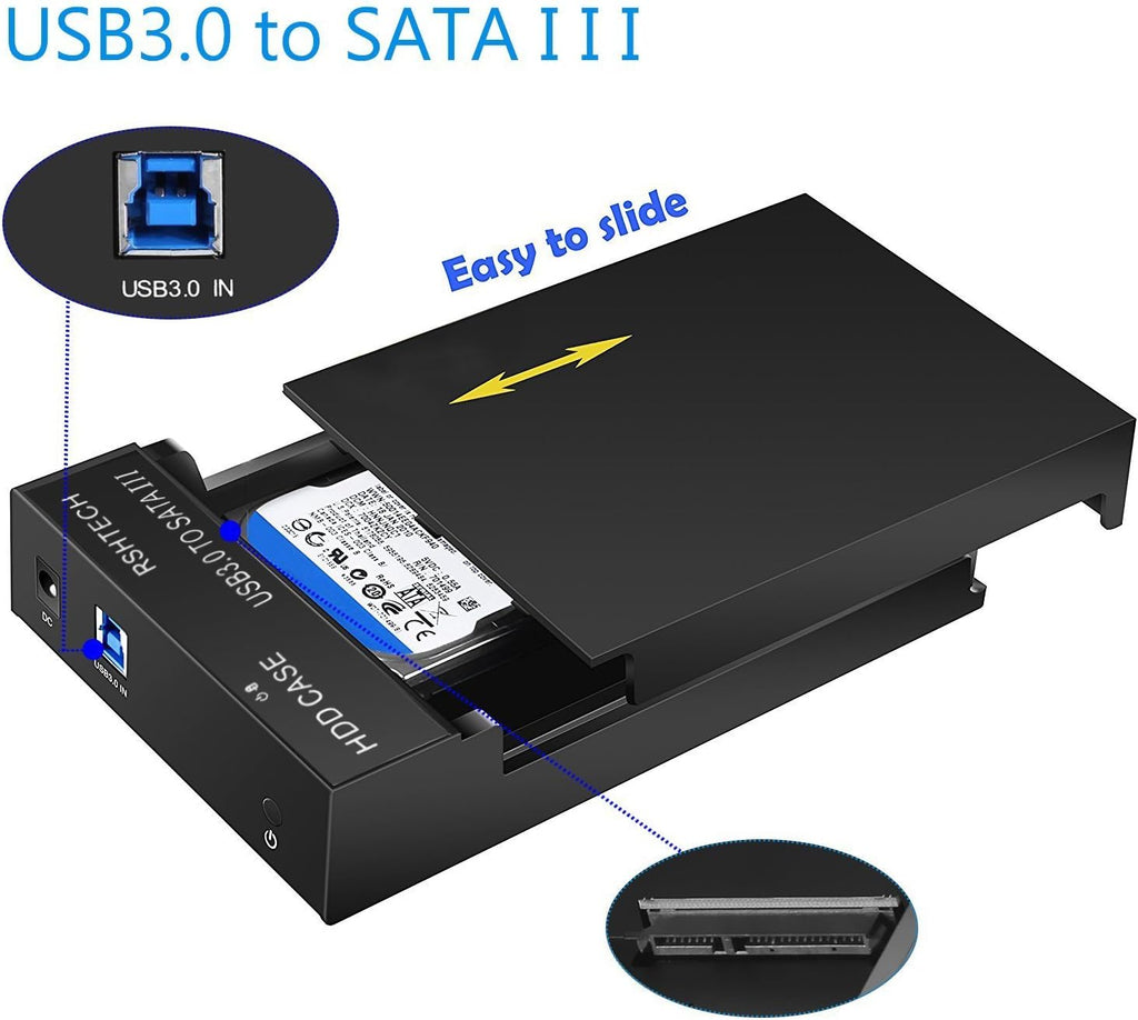 RSHTECH Hard Drive Enclosure, USB 3.0 to 3.5 in SATA HDD Dock, RSH-319 - Image 6