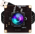 ELP High Speed Wide Angle Global Shutter USB Camera Module for Computer 1080P Mini UVC USB2.0 Webcam Board with 2.1mm Lens AR0234 High Frame 90fps Web PC Camera Board for Laptop Raspberry Pi by ELP