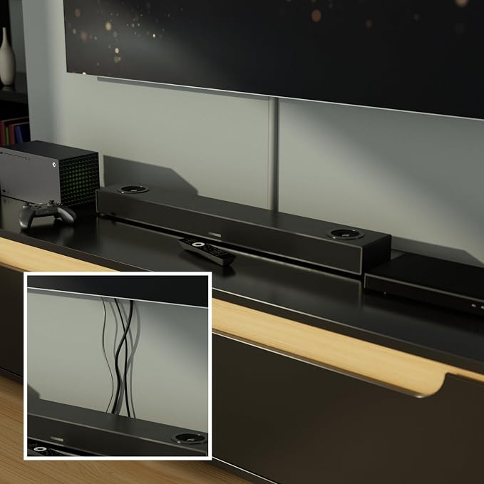 D-Line 13.12ft Cord Hider Kit, Patented Cable Cover, Hide Wires on Wall, Channel for TV Mount Cords, Raceway Wire Hiders, Paintable, Adhesive, Half Round, 4X 1.18in W x 0.59in H x 39in Lengths, Gray - Image 6