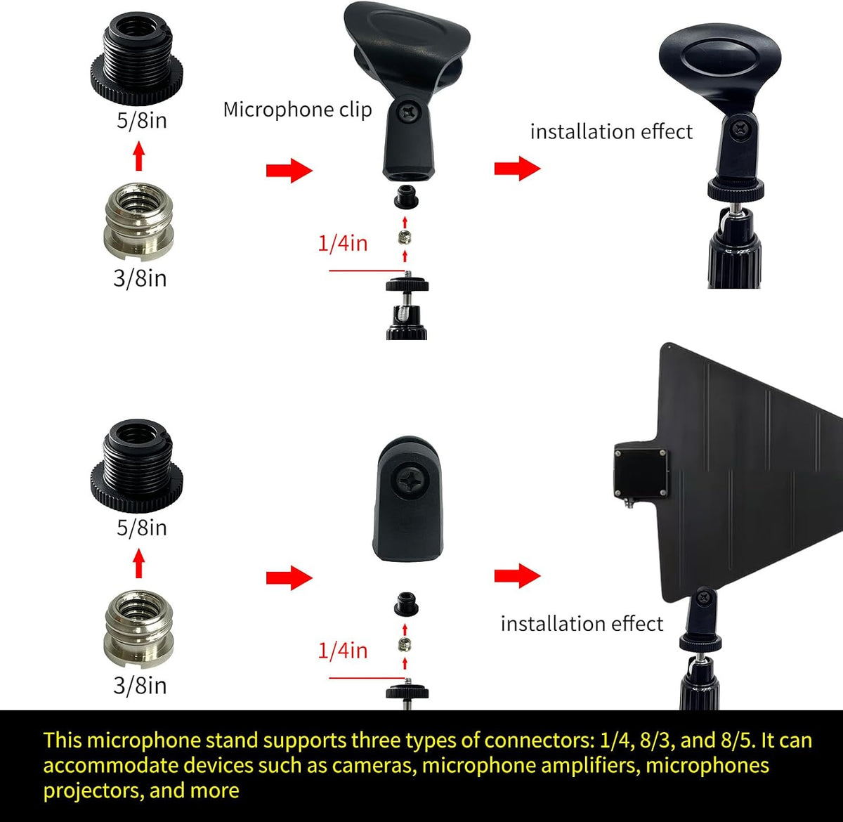Microphone Ceiling Mount Antenna Wall Ceiling Desk Mount (10.63-15.57in) - Image 7