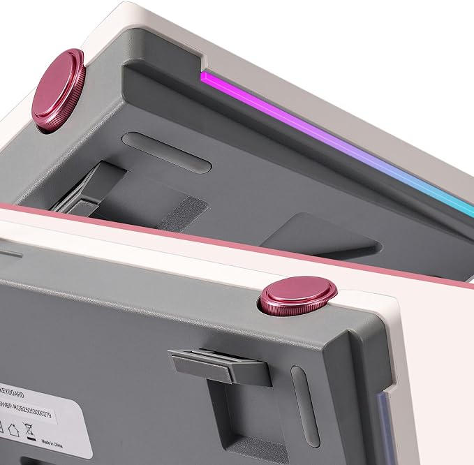 Redragon K729 80% Wired Gasket RGB Gaming Keyboard, 87 Keys TKL Mechanical Keyboard w/Knob Control, Mix-Color PBT Keycaps, Hot-Swap South-Facing Socket & 5-Layer Dampener, Custom Linear Switch - Image 8