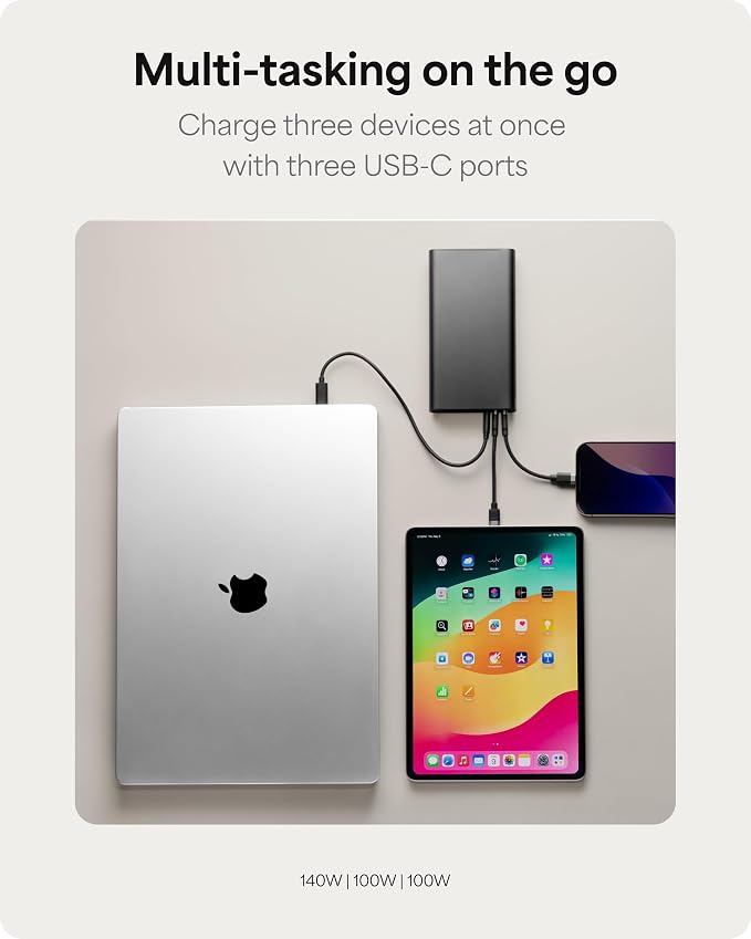 Mophie Powerstation Fast 25,000mAh Power Bank | Extended Fast Charging | 140W, Multi-Device - Image 5