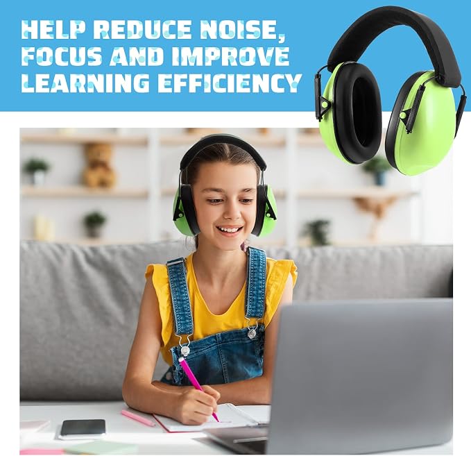 12 Pcs Kids Noise Cancelling Headphones Ear Muffs Fresh Style | Ear Protection for Kids Adults 27dB Noise Reduction Hearing Earmuff for Autism Sensory Relief Concerts Fireworks Studying - Image 8