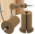 2 Pcs Starlink Cable Routing Kit for 1 Inch Wall Hole, Brown Silicone Wall Grommet for Ethernet Cable, Perforated Cable Punch Grommet, Starlink Accessories by MYZHRE