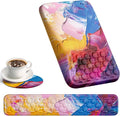 Ospelelf Ergonomic Wrist Rest for Computer Keyboard Pad, Large Arm Rest Wrist Support for Mouse, Relieve Wrist Pain, Multicolored by OspelelfOfficeSupplies